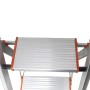 [US Warehouse] Алюминиевая складная многоцелевая 2-шаговая 2-ступенчатая 2-ступенчатая D-образная работа лестница